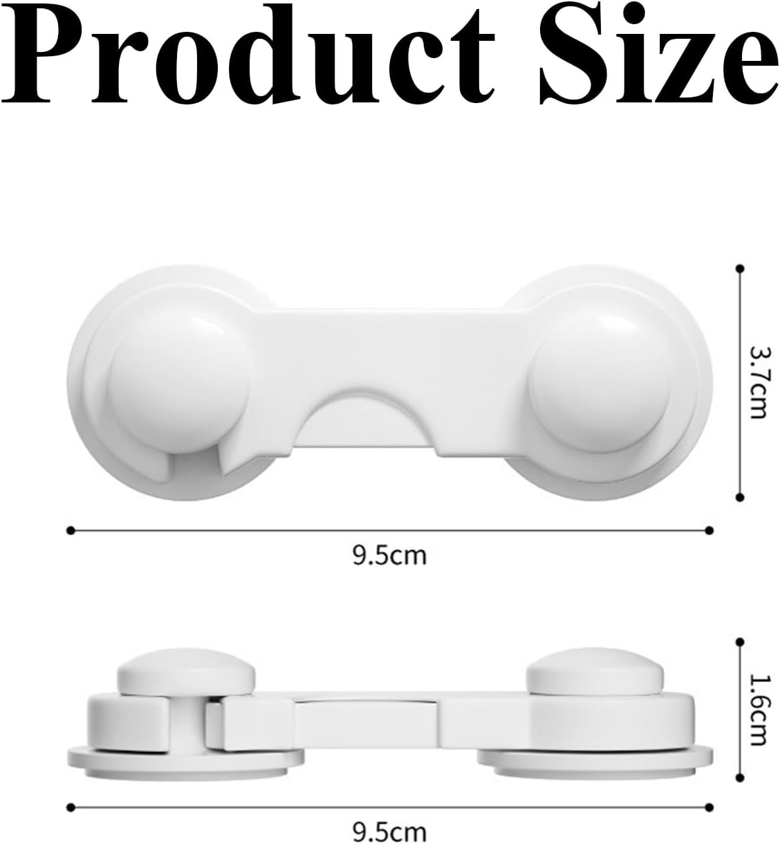 12-Pack Child Proof Locks for Cabinet Doors, Pantry, Closet - Self-Adhesive No Drill Baby Proofing System, Secure Child Safety Locks for Wardrobe, Cupboard & Drawers, Reliable Door Lock & Cabinet Lock image number 5