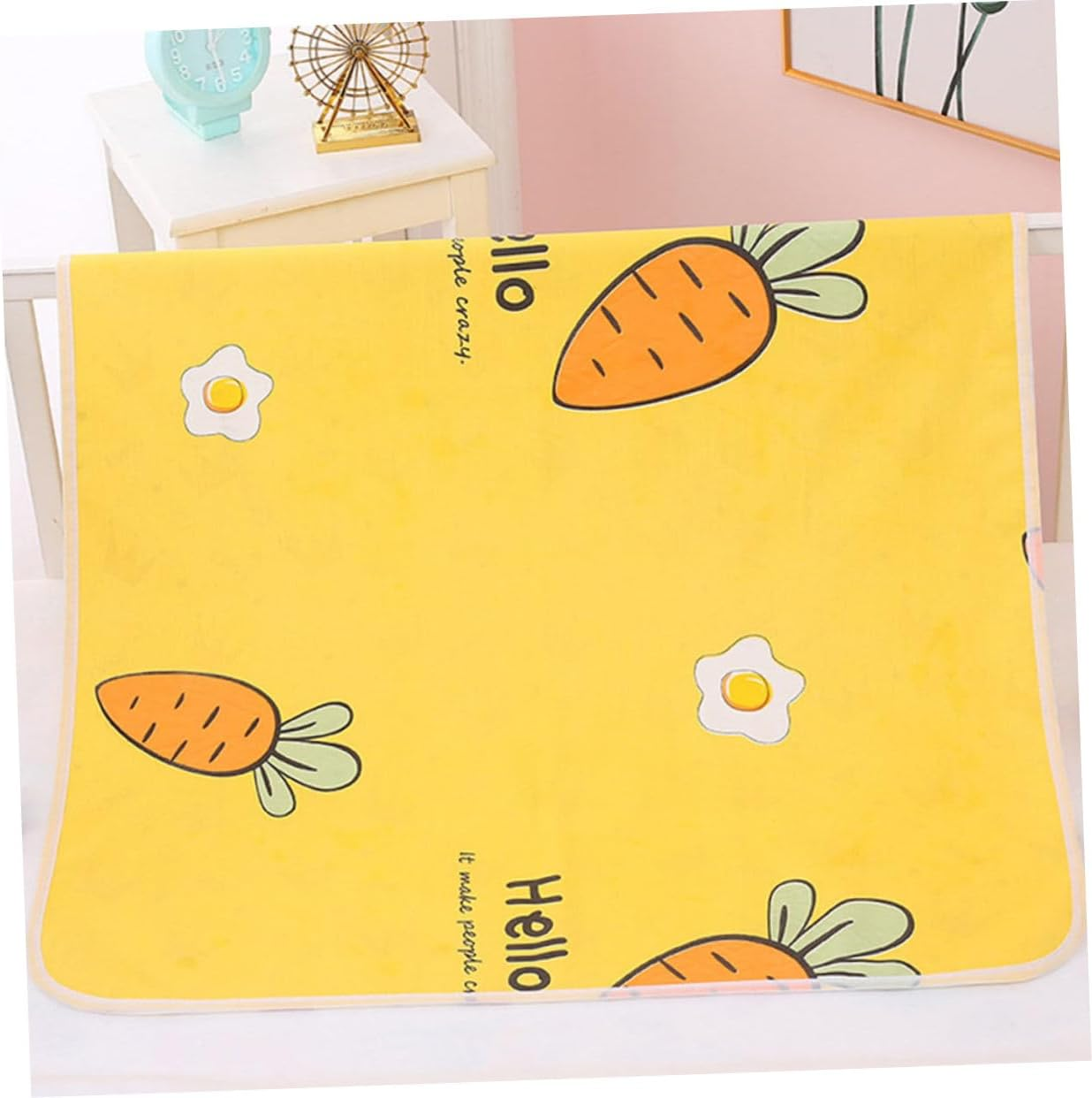 MERRYHAPY Washable Diaper Pad Reusable Change Mat for Diaper Change Pad Fast Absorption for Boys Girls Urinal Soft Cartoon Pattern image number 4