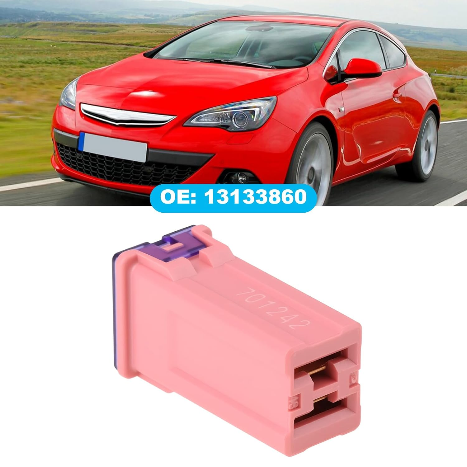 2Pcs Car 30A Slow Blow Fuse 13133860 Compatible with Vauxhall