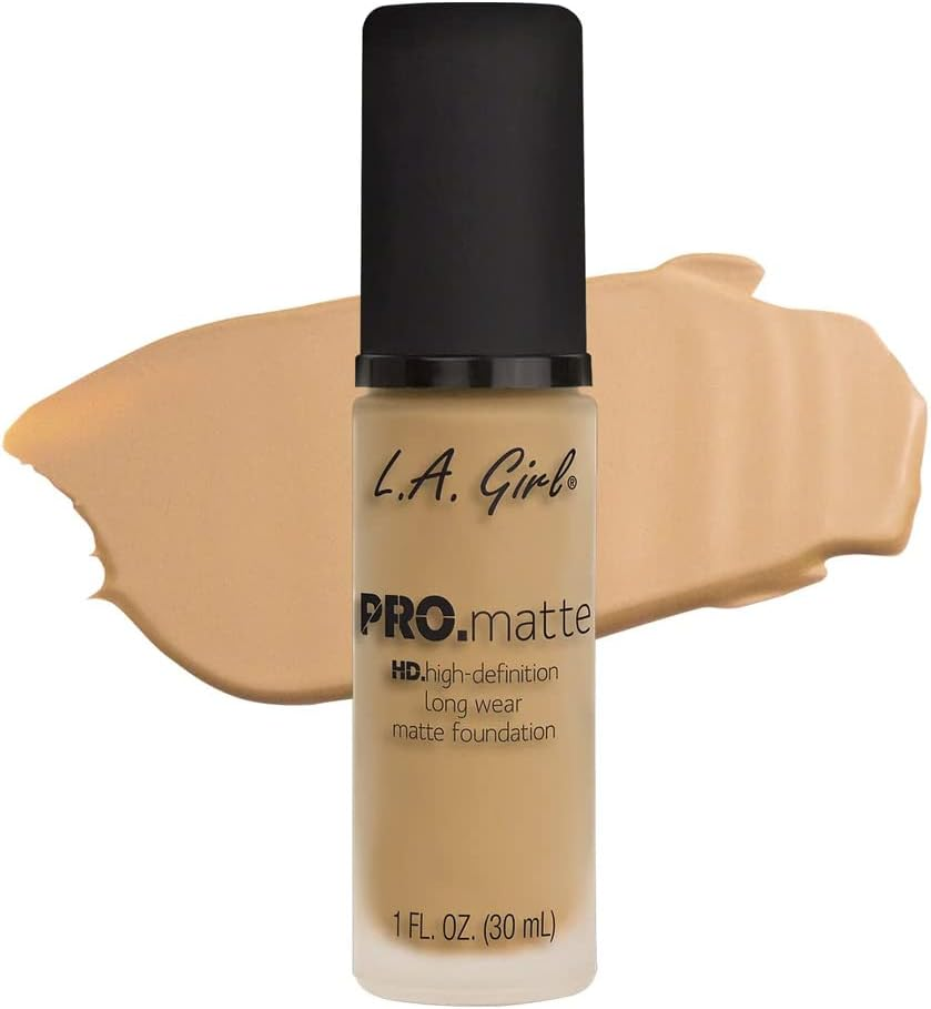 (GLM673 Beige) - LA Girl Pro.Mattte Hd.High-Definition Long Wear Matte Foundation (GLM673 Beige)