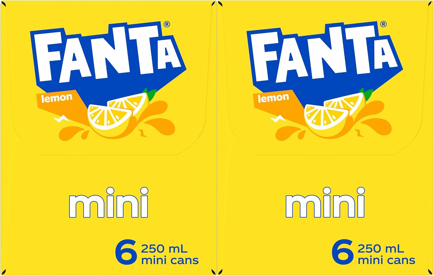 Fanta Lemon Soft Drink 24 X 250Ml Can
