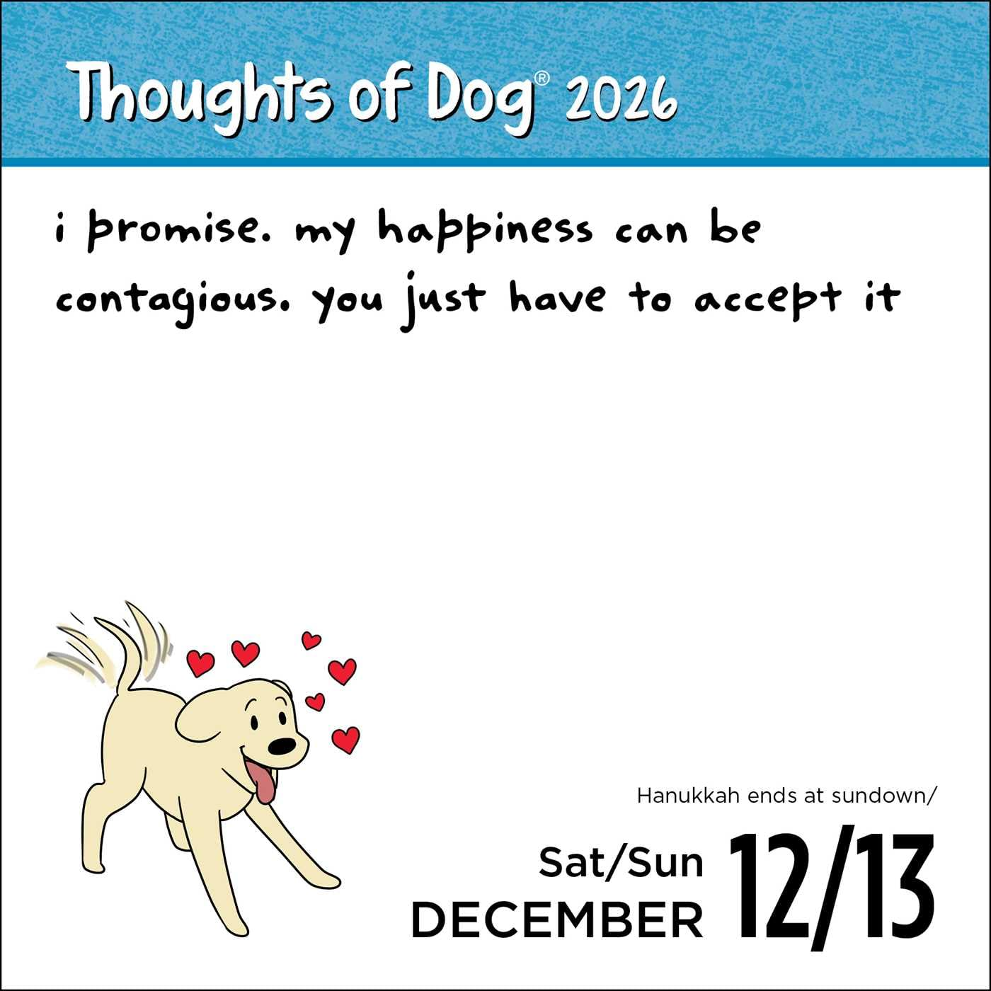 Thoughts of Dog 2026 Day-To-Day Calendar image number 3