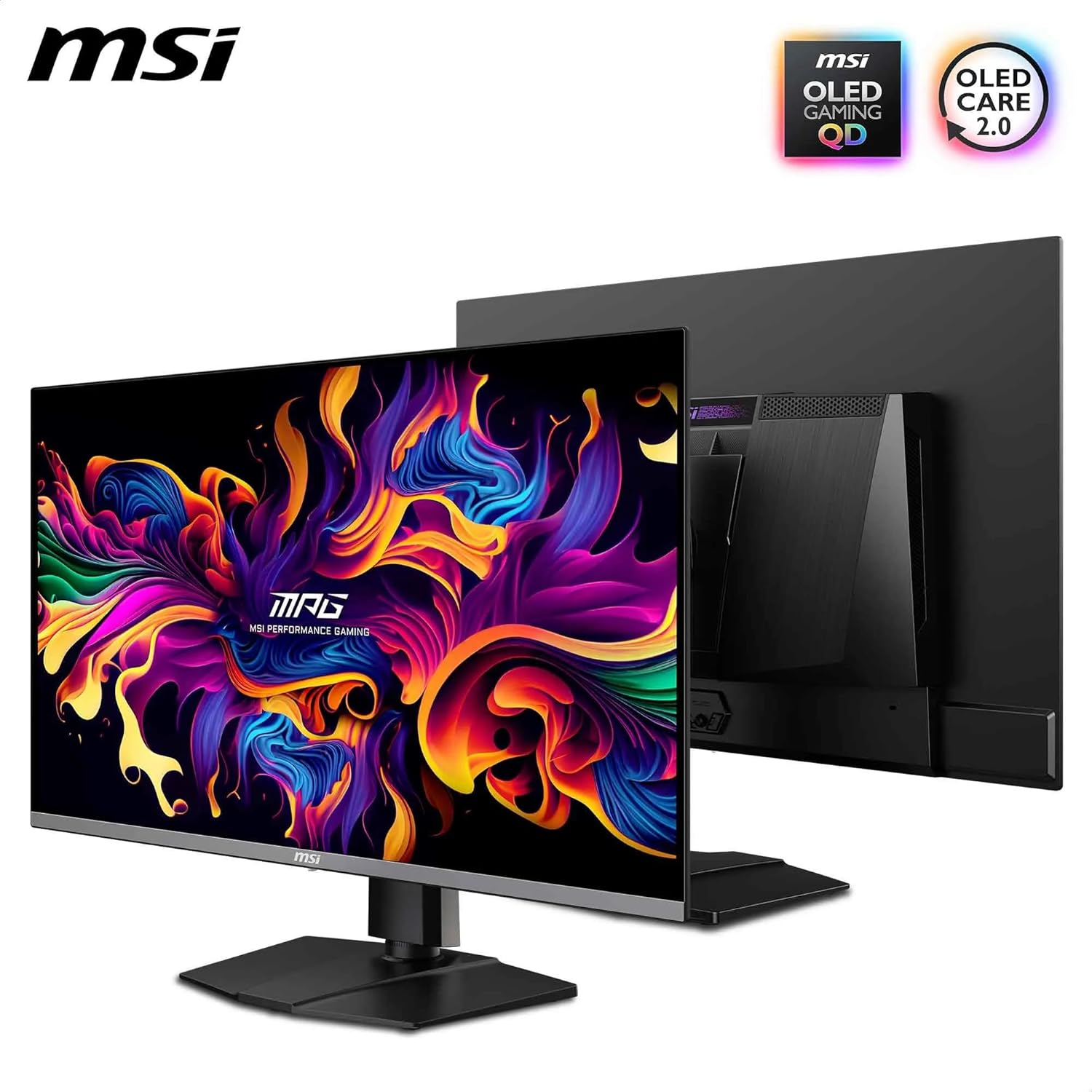 MSI MPG 322URX QD-OLED, 32" Gaming Monitor, 4K UHD 3840X2160, 240Hz, 0.03Ms, Displayhdr True Black 400, G-SYNC Compatible, USB C (98W PD), Height Adjustable, Black, 3 Year Warranty image number 2