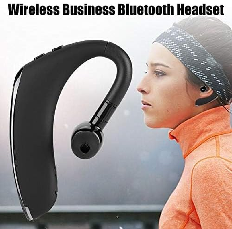 Bluetooth Headset, Wireless Bluetooth 5.0 Headset Basse Stereo Earpiece Hands-Free Calling Business Headphone with 170Ma Battery Rechargeable for Ios, Android. image number 3