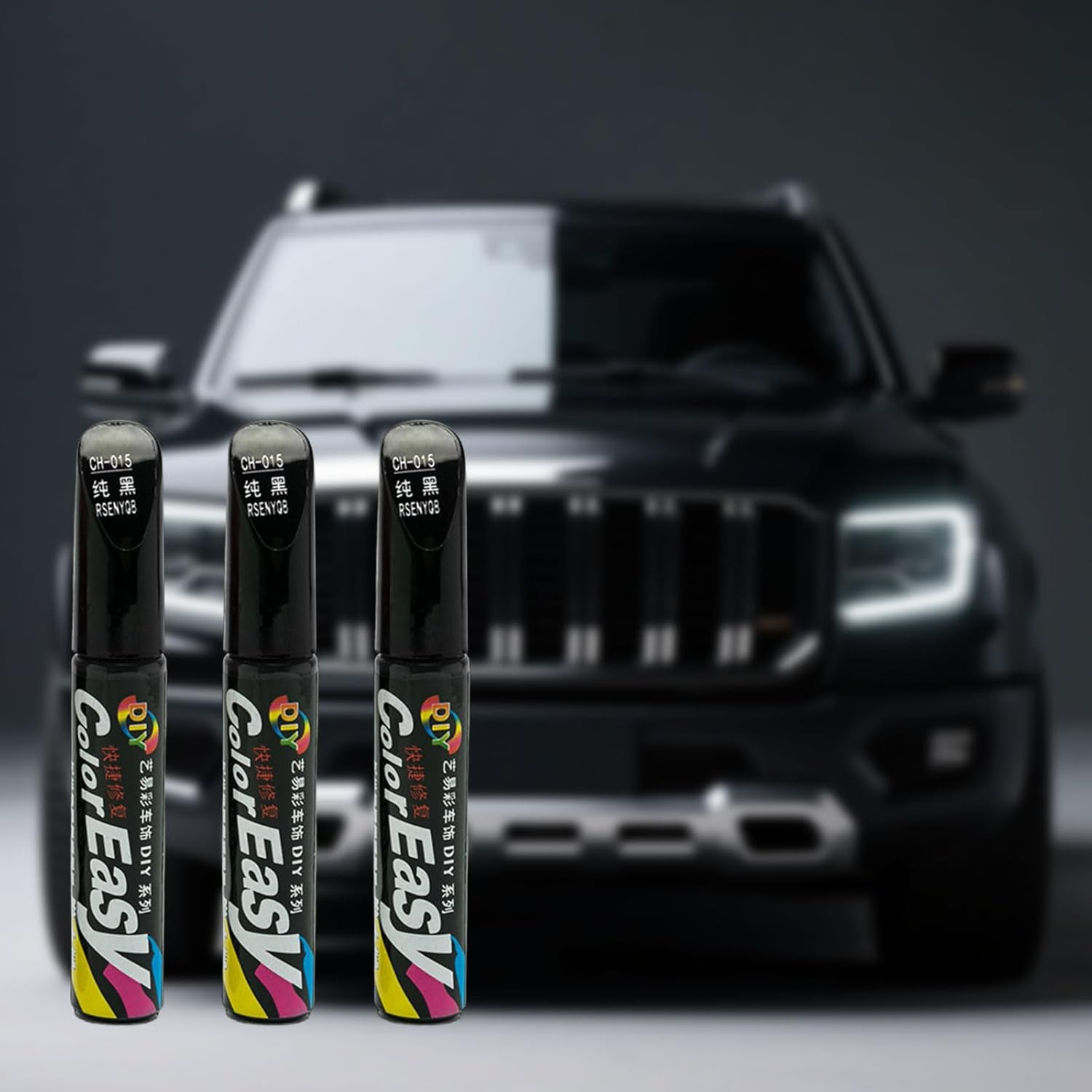 3Pcs Car Scratch Remover, Quick and Easy Touch up Paint Pen, Effective Car Scratch Remover Pen, Repair Scratches and Paint Damage, Suitable for Bicycles, Motorcycles, Cars, Trucks and Recreational Vehicles(Black) image number 2