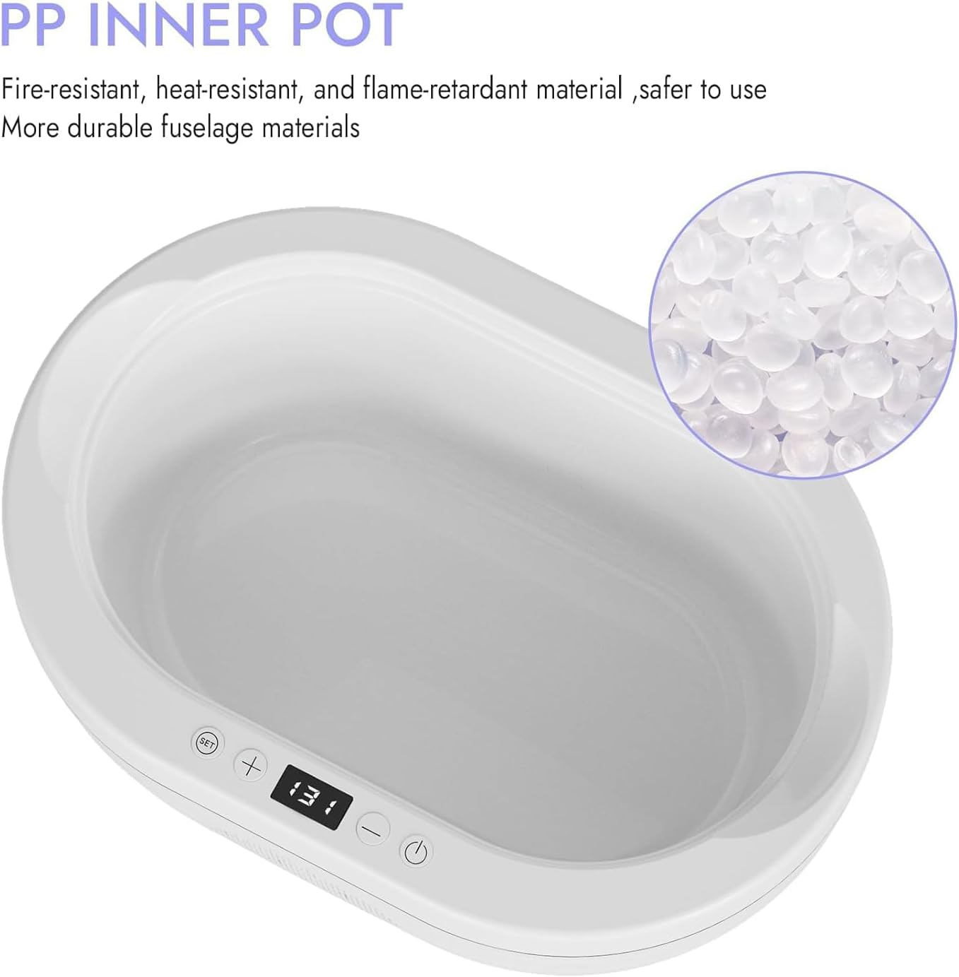 Paraffin Wax Machine for Hand and Feet with Paraffin Wax Refills Moisturizing, 3000Ml Safety Hand Wax Paraffin Machine for Reservation Paraffin Wax Bath Warmer image number 5