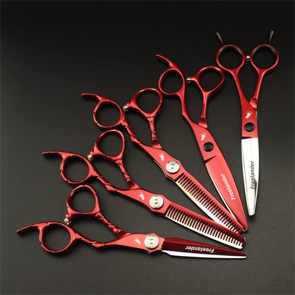 6.0 Inch High-End Professional Haircutting Scissors Set/Hairdressing Scissors/Haircutting Scissors/Flat Scissors/Bangs Scissors/Dental Scissors/For Professional Hairdressers or Home Use