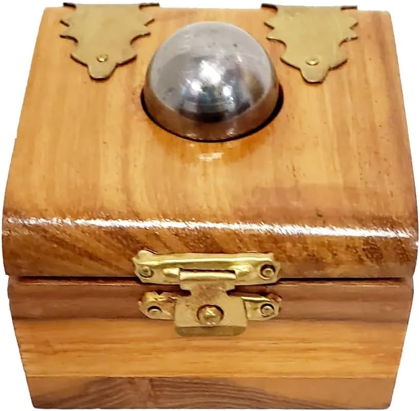 Milesmagic Magician'S Steel Ball Thru Glass Gimmick Box Penetration through Solid Glass Sheet Mentalism for Real Close up Street or Stage Illusion Magic Trick image number 4