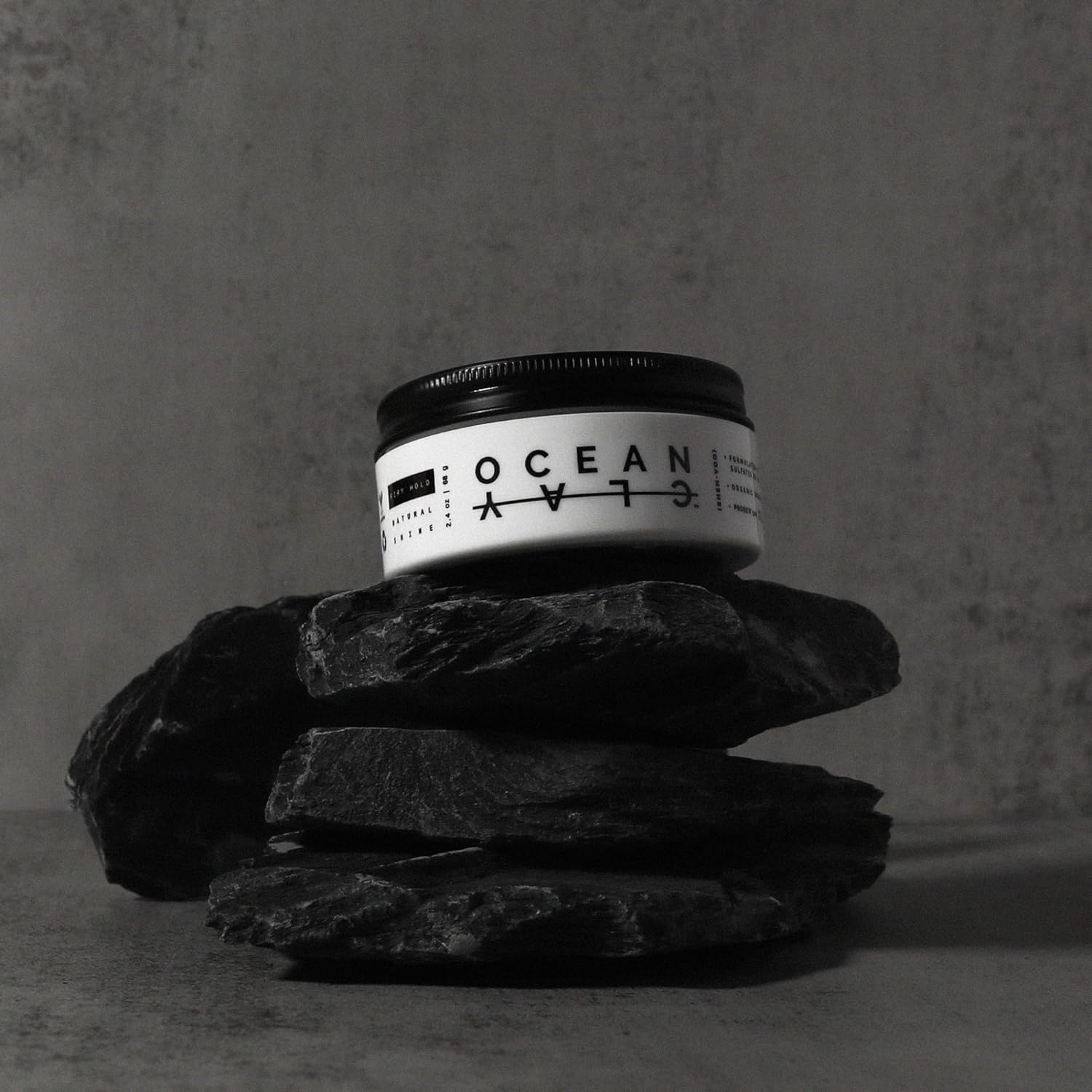 (SHEH&bull;VOO) Ocean Clay - Premium Men&rsquo;S Hair Styling Clay - Firm Hold + Natural Shine - Sulfate & Paraben Free (2.4 Oz) image number 3