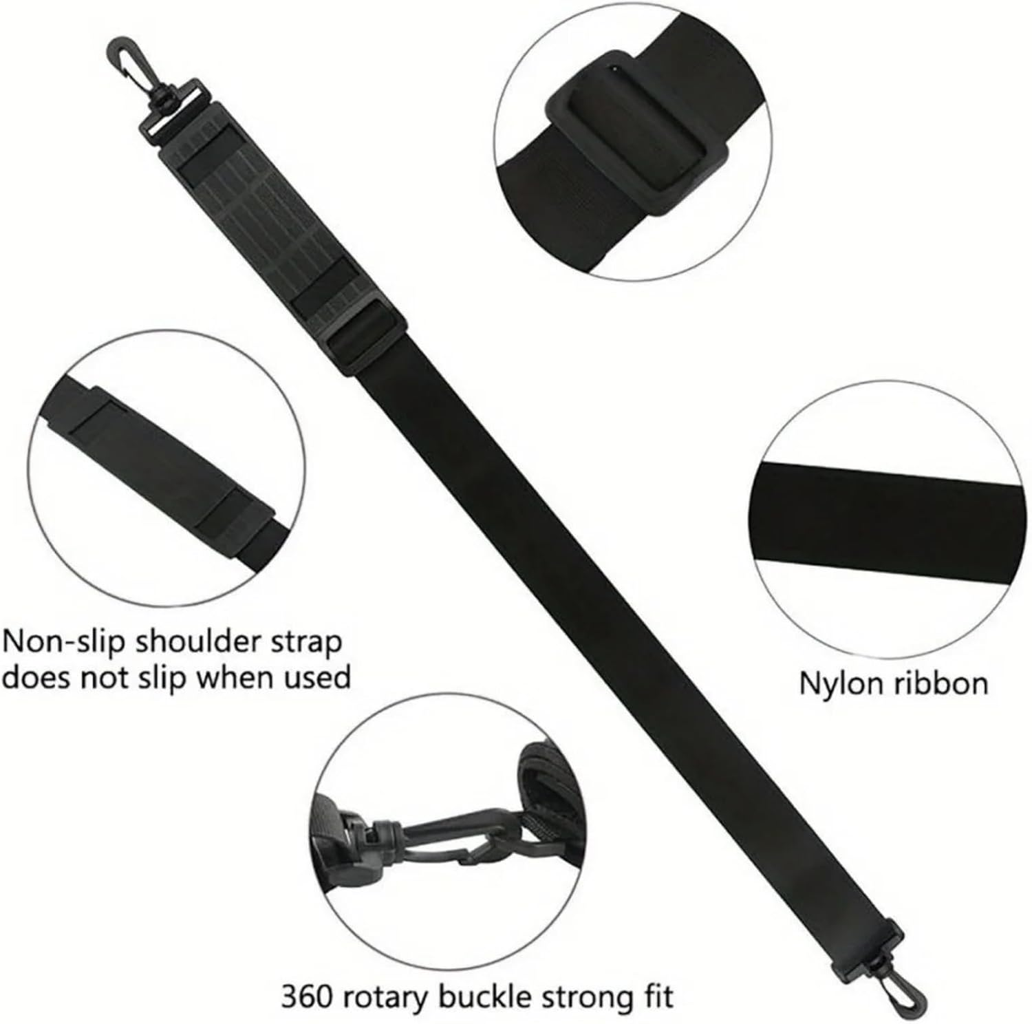 Fishing Rod Carrier Strap, Portable Fishing Pole Shoulder Belt, Adjustable Fishing Rod Pole Carry Strap Travel Tackle Fishing Rod Belt image number 3