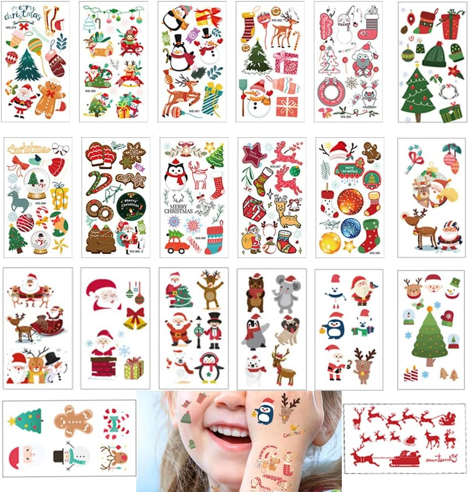 Halloween Tattoos Day of the Dead Temporary Tattoos Face Fake Stickers for Halloween Party Decoration 9Sheet Spider Scar Skull Body Makeup Decals