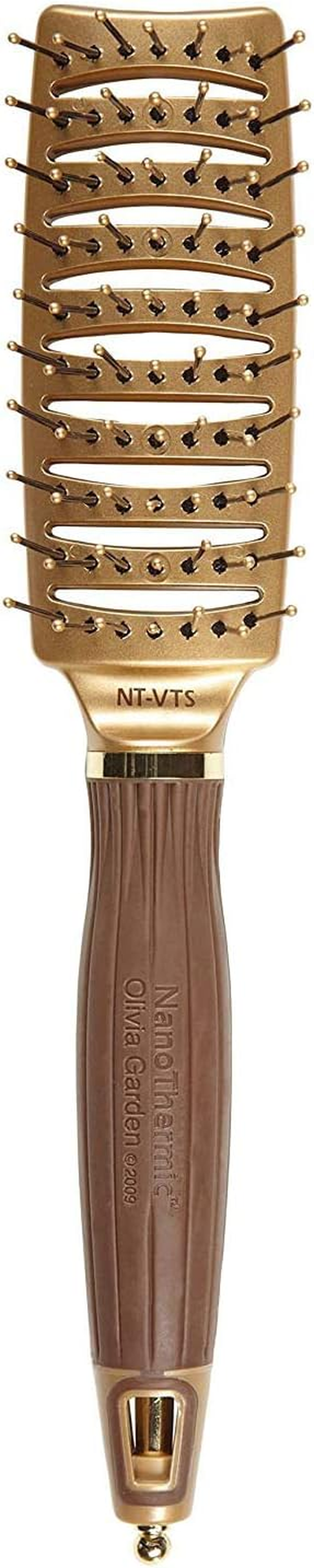 Olivia Garden Nanothermic Ceramic + Ion Paddle Hair Brush (NT-PDL) by Olivia Garden image number 3