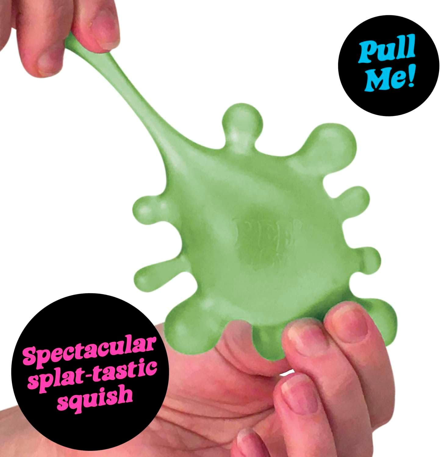 Sploot Splat - Squishy, Splat-Tastic Fidget Toy with Stretchy Blob Extensions for Tactile Fun, Soft & Squeezable Stress Relief, Assorted Colours (Blue, Purple, Green) image number 4