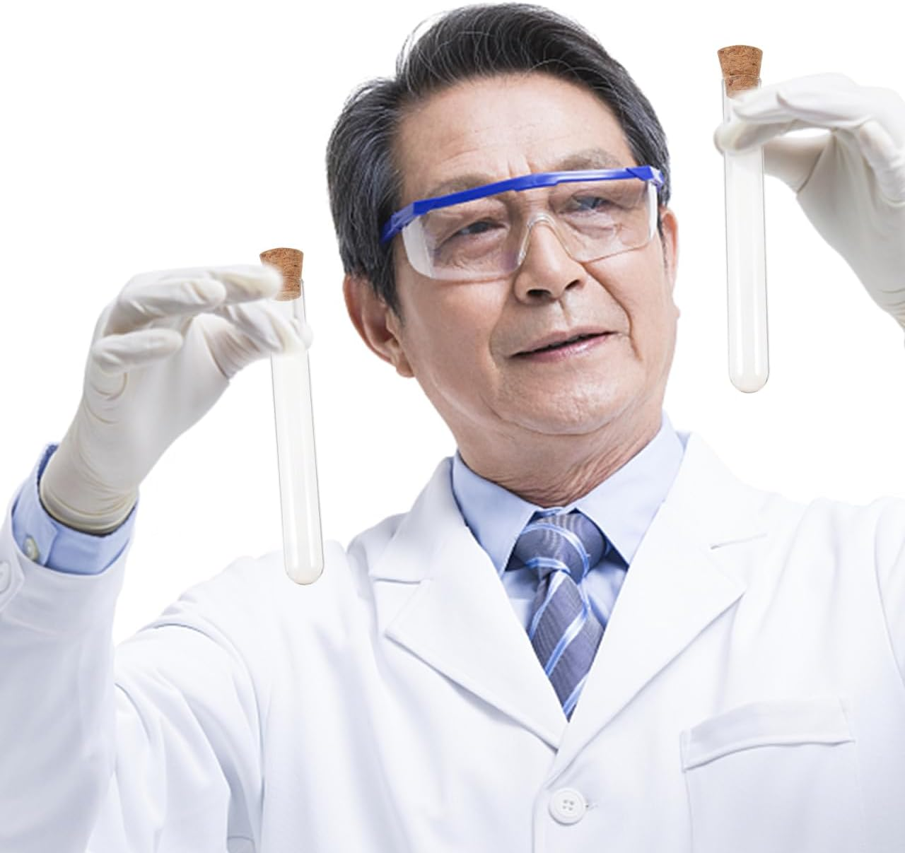 10 Pack Glass Test Tubes with Cork Stoppers and Brush, Mini Glass Bottles Jars for Scientific Experiments, Liquid Storage, Candy, Spices, Beads, Mother'S Day Home Decor 20X150Mm image number 4