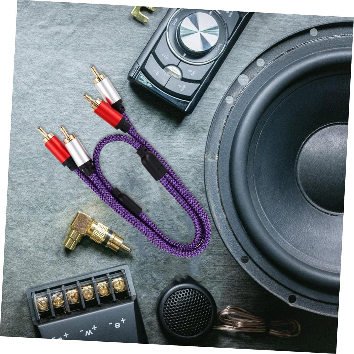 EXQUIMEUBLE Audio Cables for Car and Home Audio Systems Shielded Stereo Cable for Amplifiers and Speakers image number 5