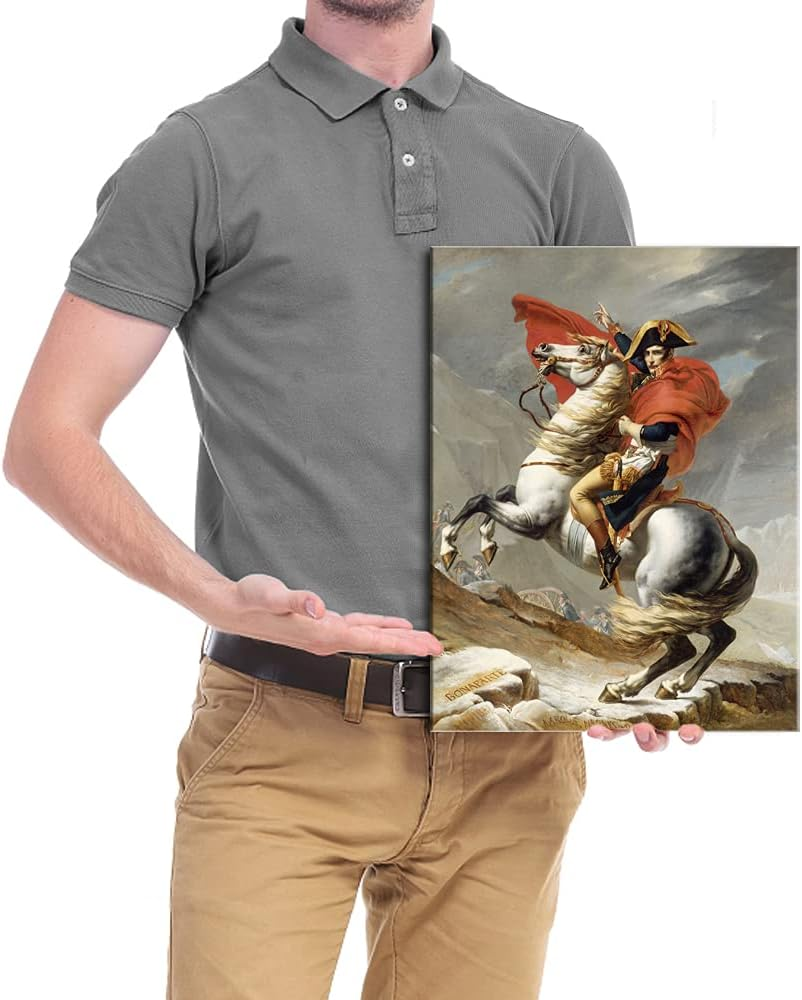 Wieco Art Napoleon Crossing the Alps of Jacques-Louis David Oil Paintings Reproduction Abstract HD Prints Wall Decor Classic Artwork for Home & Office Decoration JLDAVID-0001-3040 image number 3