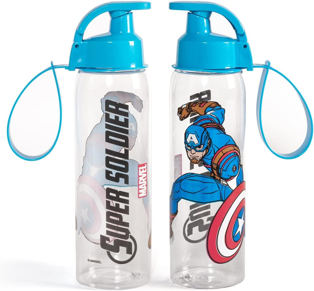 Home Avengers Plastic Water Bottle, Lt 0.5, Bottle with Hook, Reusable, Practical and Convenient, Multicolor, 0.5 Lt image number 1