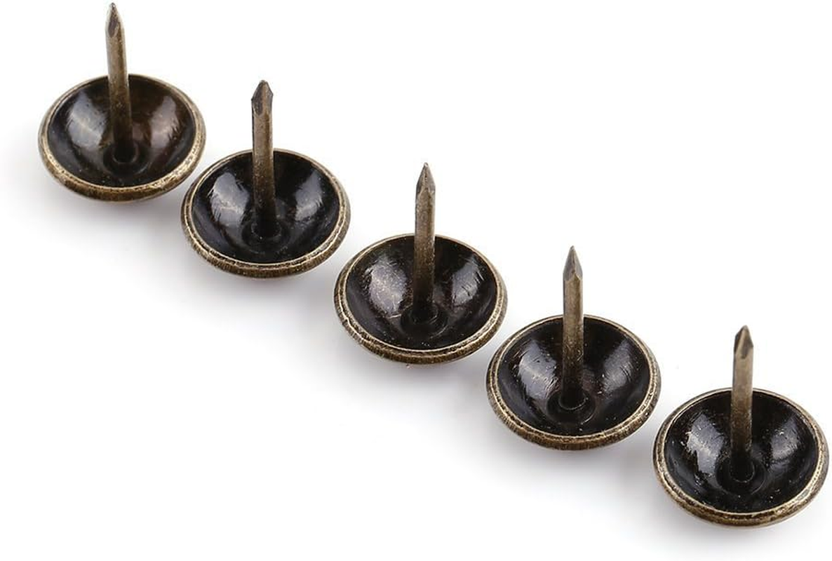 100Pcs Antique Bronze Upholstery Nail Wood Decorative Tack Stud for Home Furniture Decor (Size:Type4-Green Bronze)