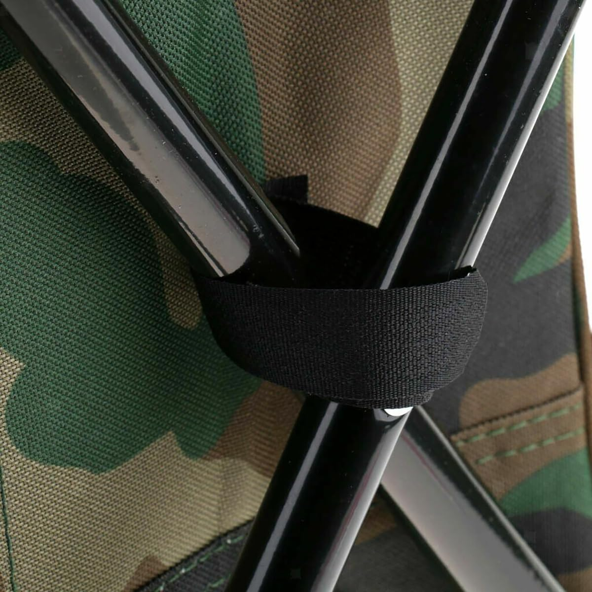 AIMALL Portable Folding Backpack Chair with Cooler Bag, Durable 600D Oxford Fabric, Iron Frame, Waterproof EVA, for Camping, Fishing, Beach - Green image number 3