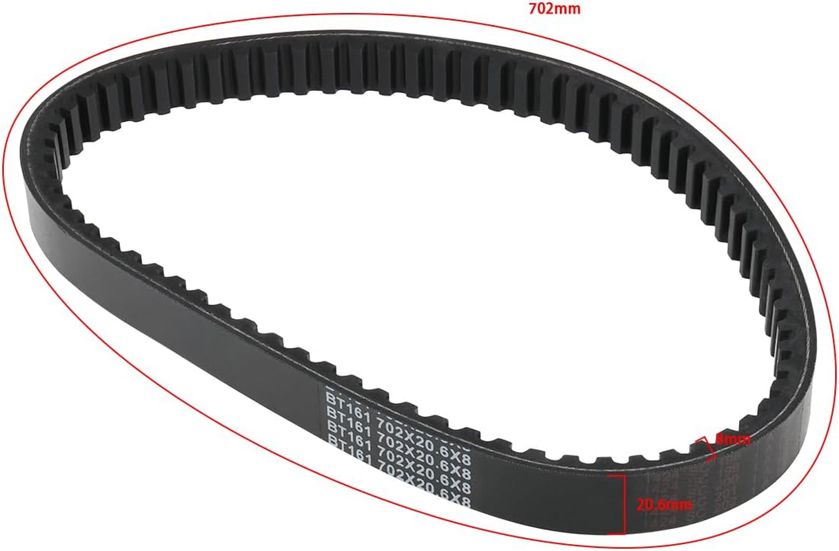 SG Store 1X Lawn Mower Belt GT37419 Replacement Part AUC13704 Transmission Belt MIA12479 Compatible with John Deere D105 E100 X105 X106 Lawn Mower 702X20.6X8Mm image number 5