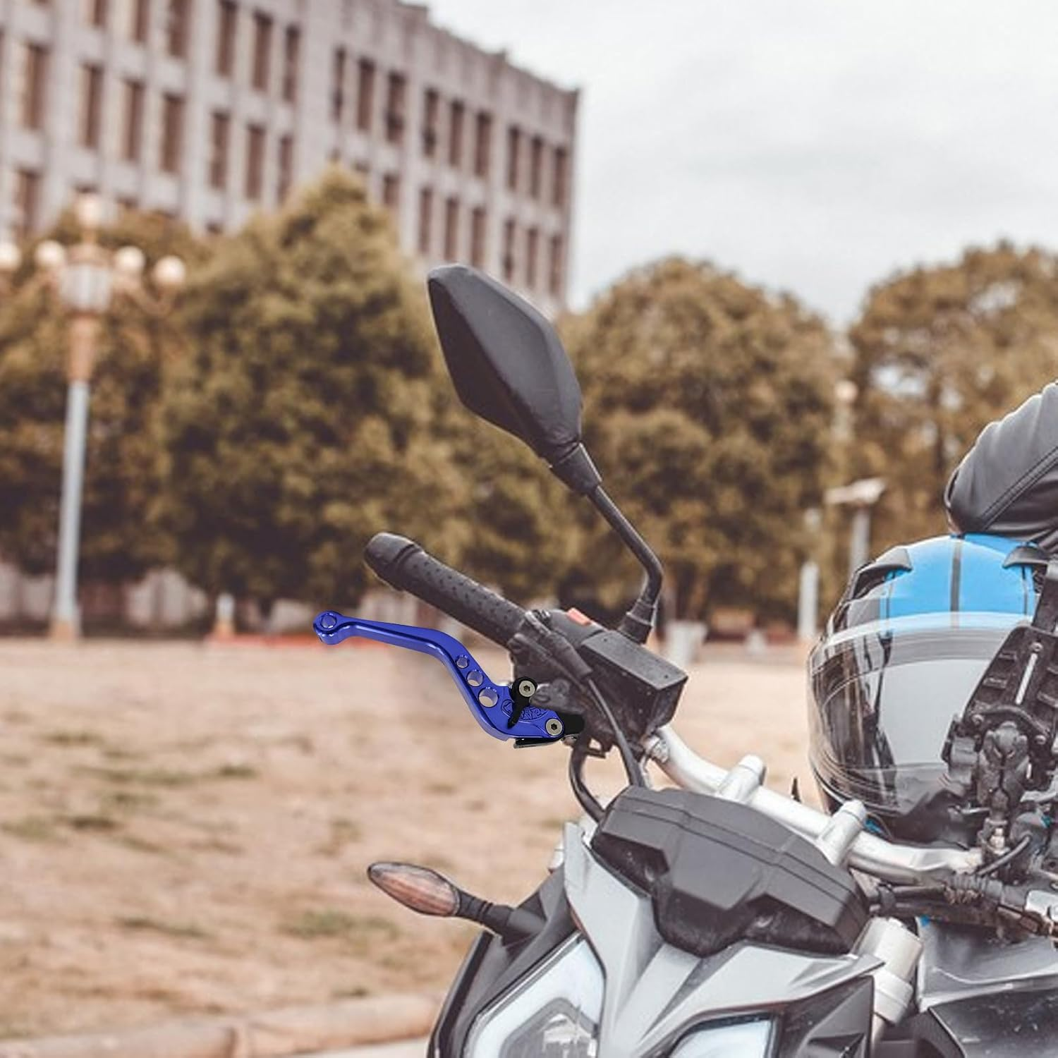 Clutch and Brake Lever Set, Metal Motorcycle Brakes - Adjustable Rust-Proof Motorbike Handlebar Brake Lever for Clear Shifting image number 3