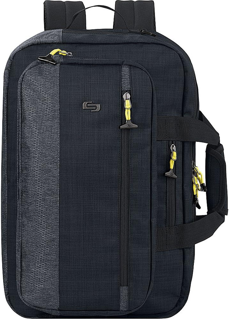 Solo New York Velocity 15.6 Inch Laptop Hybrid Backpack Briefcase, Navy/Grey image number 6