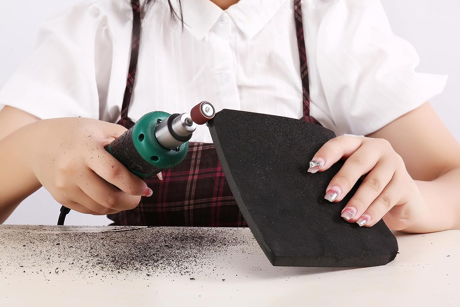 EVA Foam 5Mm, Cosplay Foam Roll 16 X 59In (6.5Sqft) Black, Suitable for Large Foam Cosplay Modeling, DIY Projects, Crafts,Ultra High Density 90 Kg/M3. image number 4