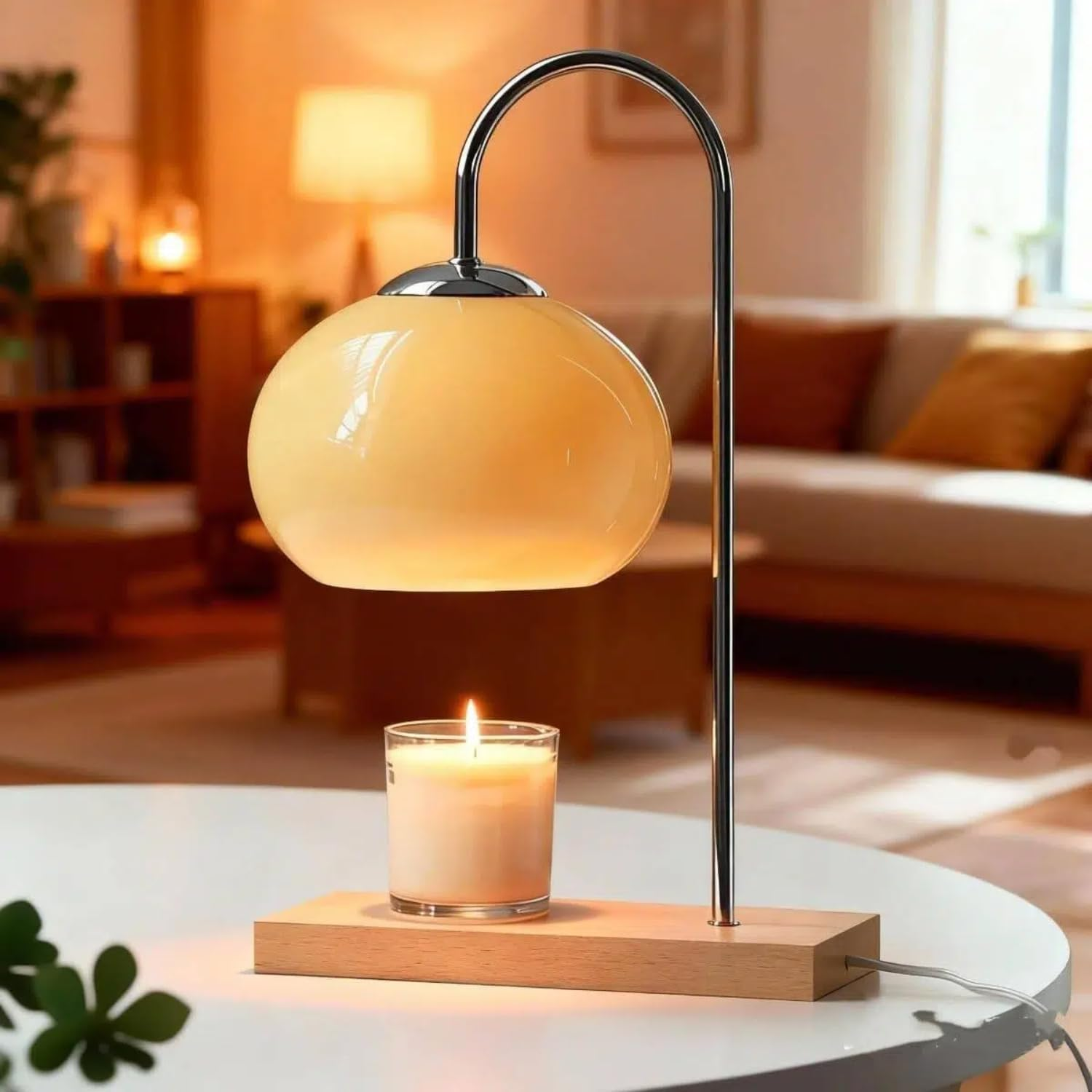 Upgrade Candle Warmer Lamp Australia,Dimmable Electric Wax Melt Warmer for Jar Candles,Luxury High-End Women'S Gifts Christmas'S Gifts Home Bedroom Decor (AU Plug) ﻿