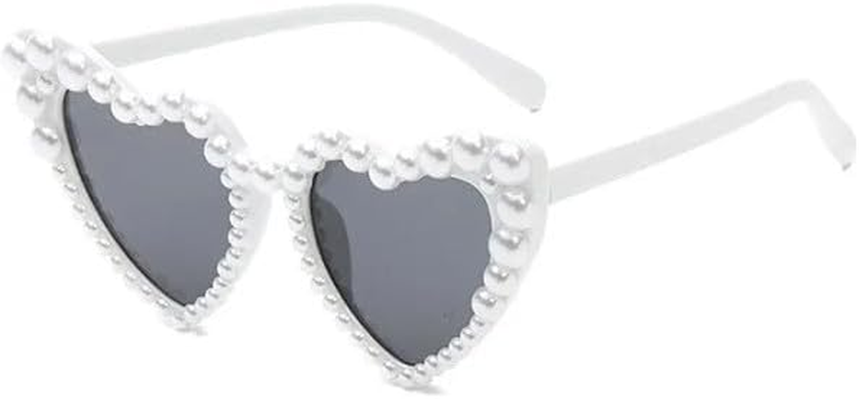 Love Heart Shaped Sunglasses Pearl Party Glasses Hens Night Festival Accessories image number 3