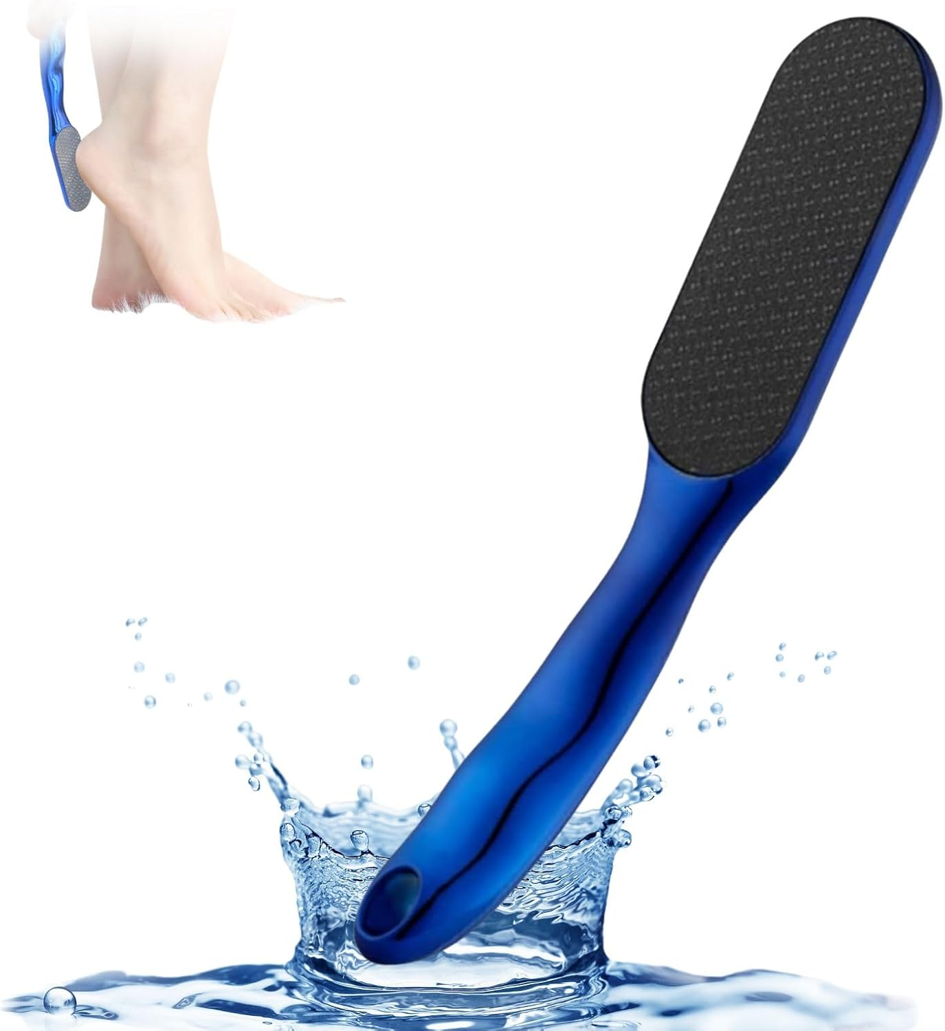 Veinsgrain Foot File,Beyond the Cream - Foot Fetish File,Hard Skin Remover Nano-Glass Foot File,Foot Scrubber,Foot Exfoliator Tool,Effortless and Pain-Free Experience (Gold)
