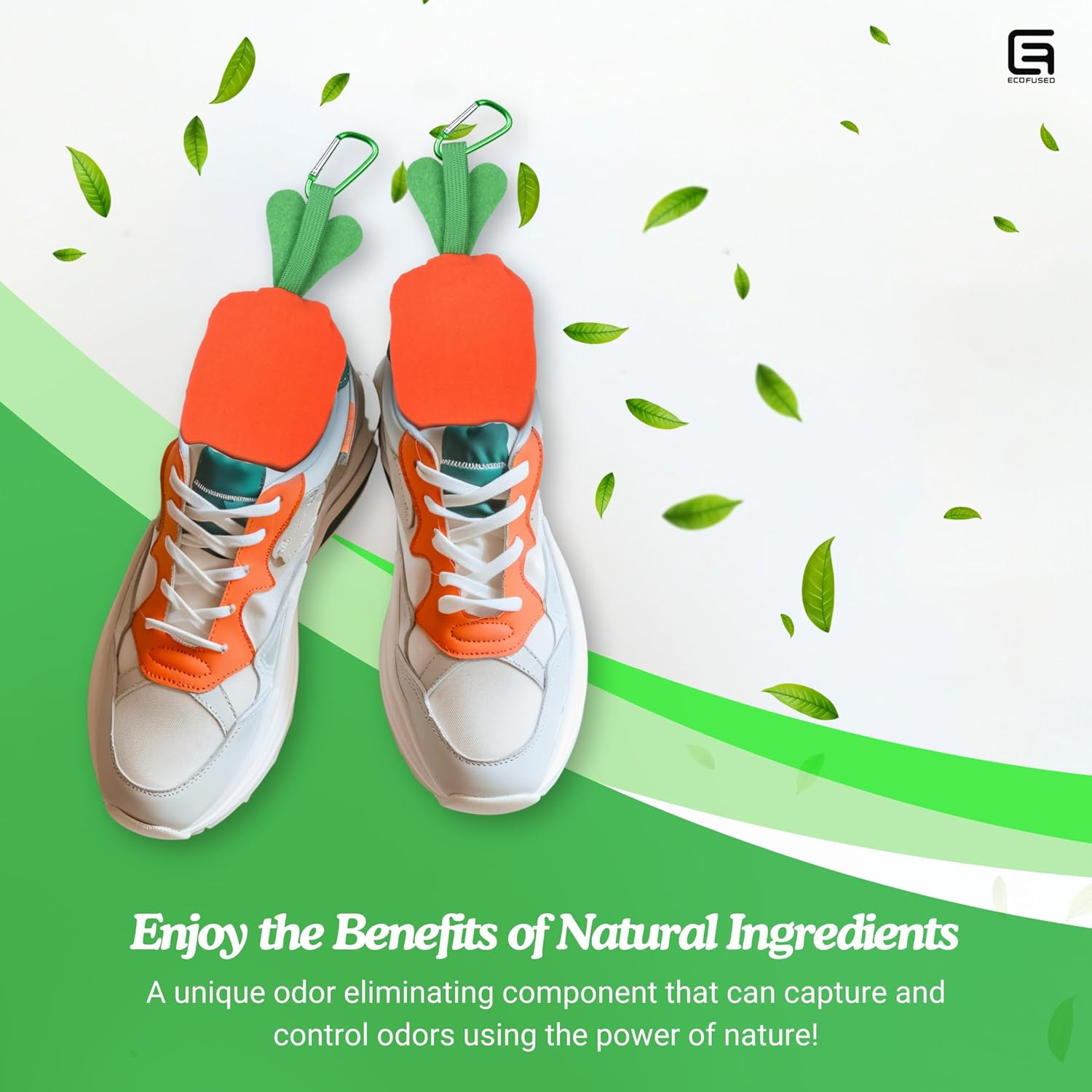 Chilisoles 2 Pack Shoe Deodorizer Odor Eliminator for Shoes, Cleats, Closets, Drawers, Gloves - Moisture Absorber, Air Freshener, Carrotsoles, 1 Count (Pack of 2) image number 7