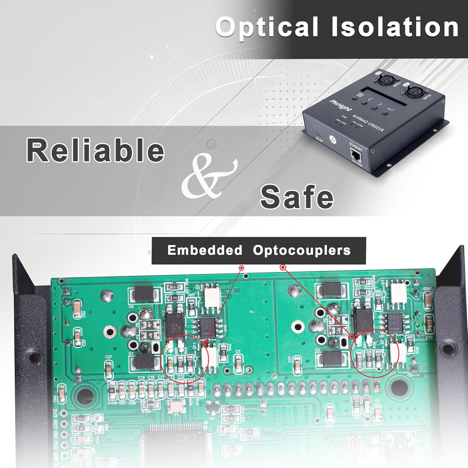 Pknight Artnet DMX 512 Ethernet Lighting Controller Interface(Poe)&hellip; image number 6