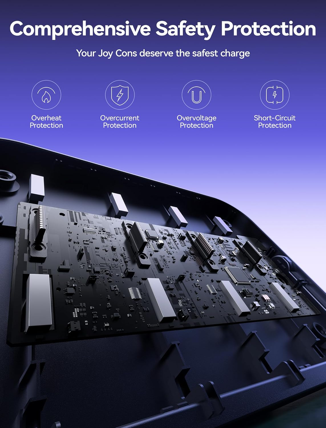 JSAUX Charging Dock Compatible with Nintendo Switch 2 Joycon Controllers, 4-In-1 Magnetic Charger Station with Adjustable Stand & LED Indicator, Switch 2 Joycon Charger with 4.9FT USB C Cable image number 1
