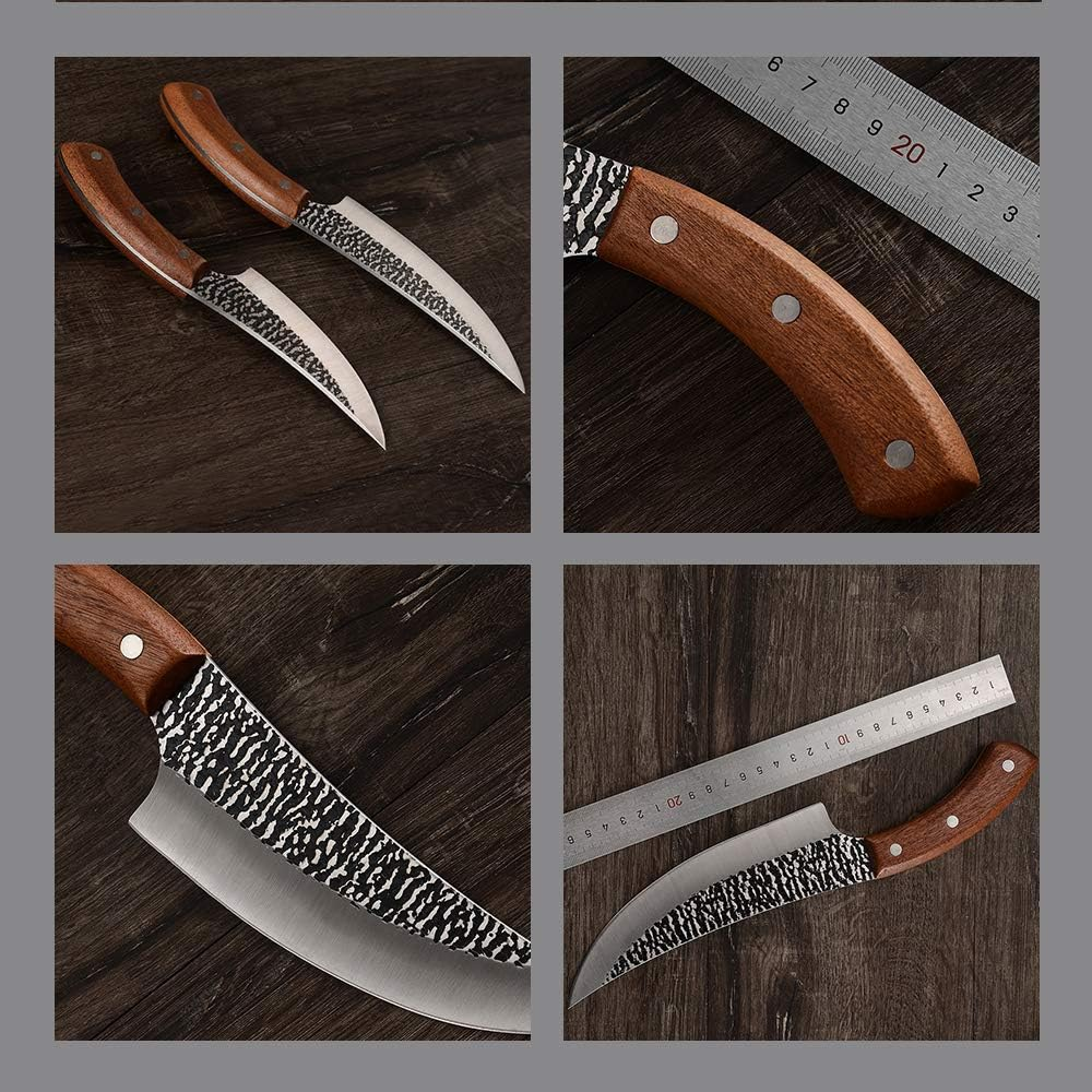 Ariv Hommey 7" Handmade Forged Boning Knife Sharp Blade High Carbon Blade Steel (7") image number 4