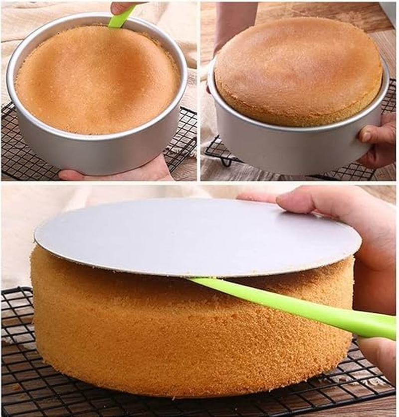Miners2000 2 Pack 15Cm Cake Tin, Non-Stick Deep Aluminum round Cake Deep Baking Tin with Removable Bottom Cake Baking Pan Cake Mould Tin for Baking, Bakeware for Wedding Birthday Christmas Party image number 2