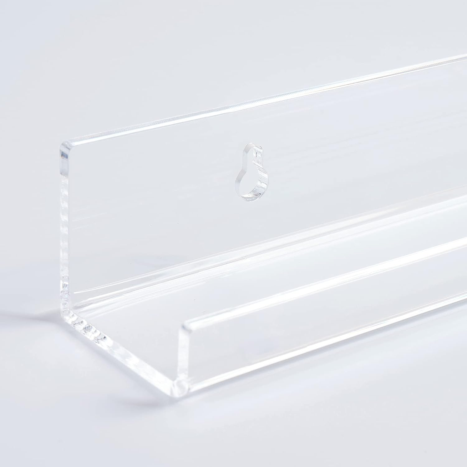 XOHYW Clear LP Vinyl Record Wall Mount Shelf, 6 Pack 12 Inch Acrylic Album Record Holder Display Rack, Floating Shelves Perfect for Style Office Home image number 3