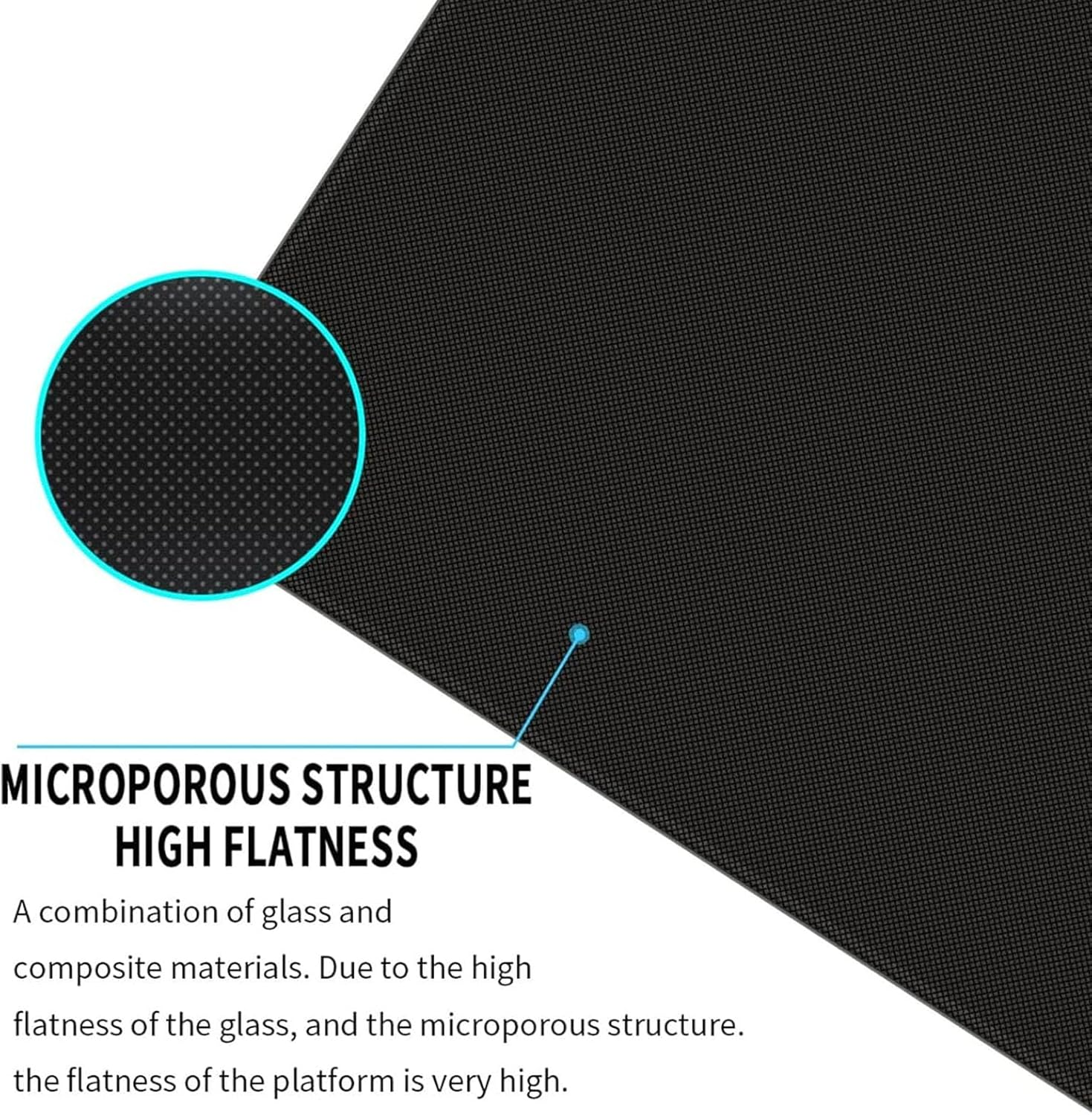 Special Glass Build Plate 257X257, Borosilicate Glass 3D Printer for Lab X1 X1E a P1P P1S with Microwave Composite Coating, 3D Printer Glass Bed Accessory