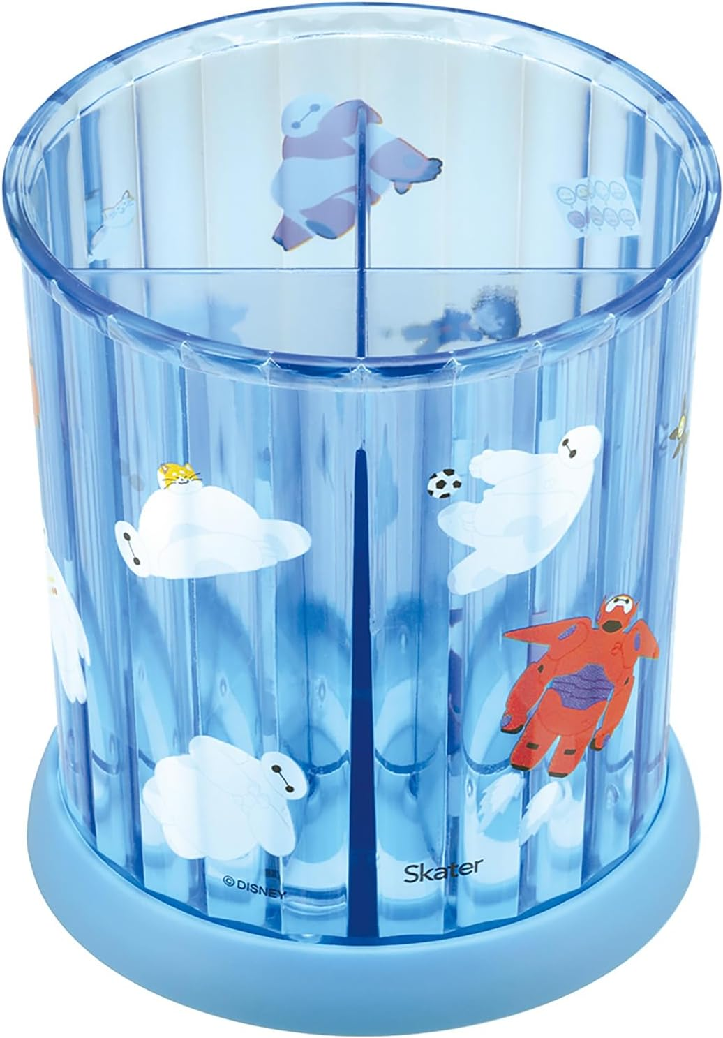 Skater SRS1-A Rotating Accessory Stand, Diameter 3.9 Inches (10 Cm), 4 Divided Compartments, Disney Bay Max - Frozen image number 6