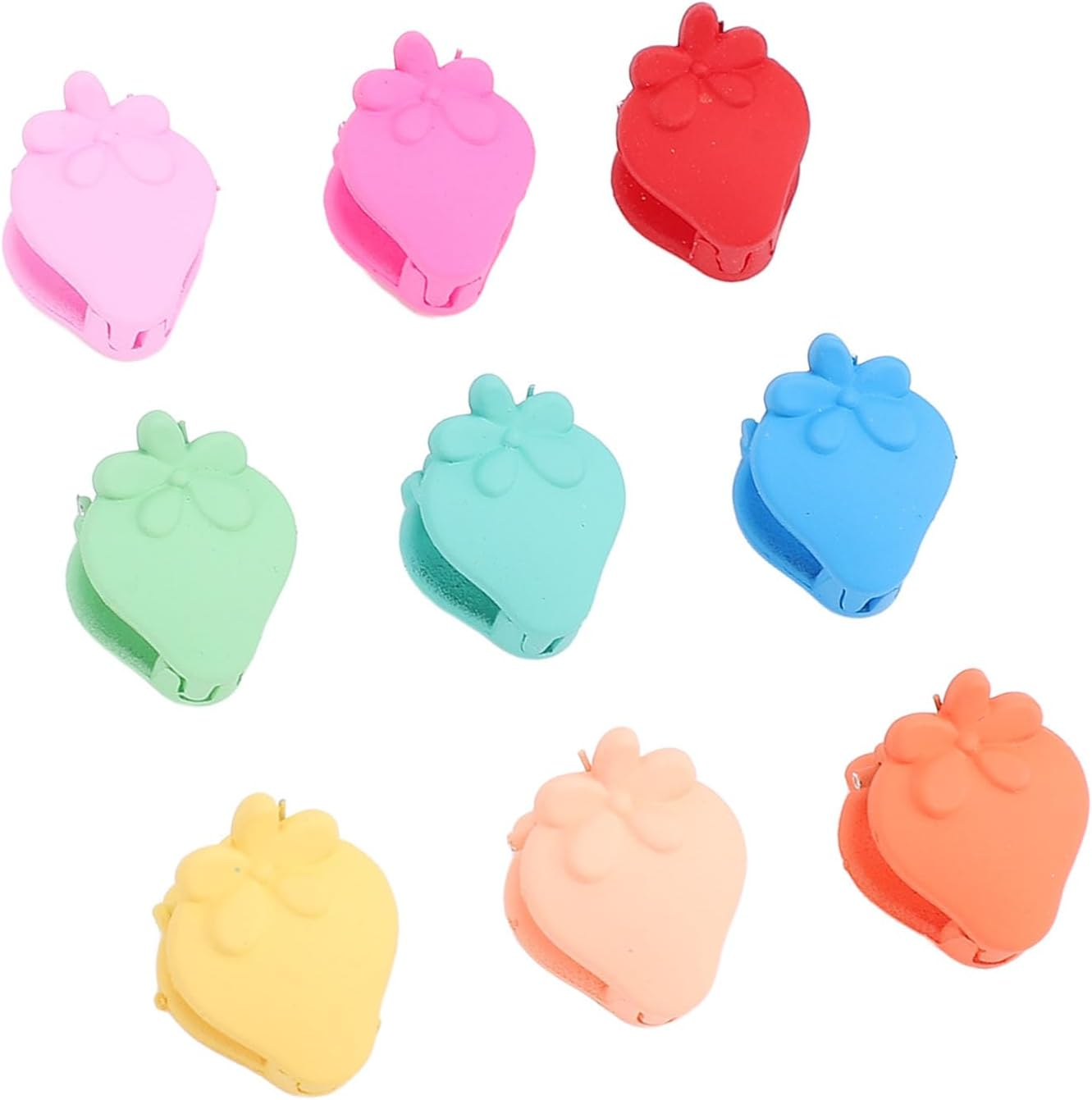 100Pcs Small Hair Claw Clips, Colorful Kawaii Resin Claw Hairpins, Non Slip Colorful Mini Jaw Clips Hair Clamps for Fine Hair, Toddlers, Women, Baby, and Little Girls image number 3