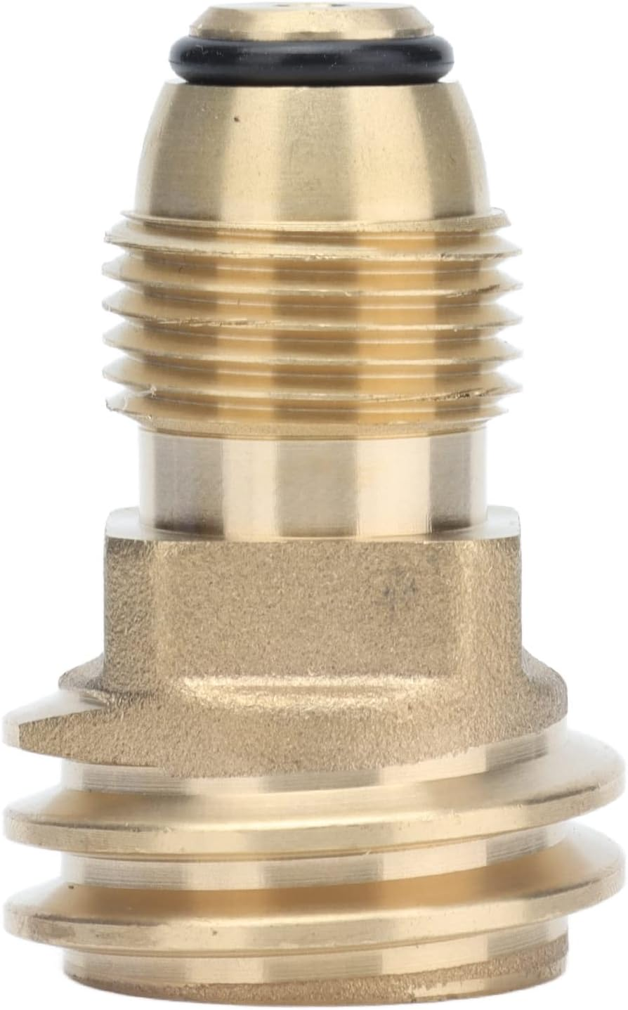 Viagasafamido QCC1 Nut Gas Fitting Hose Adapter Brass Adapter Convert LP Tank POL Service Valve to QCC1 Type1 Adapter Quick Connect Fittings