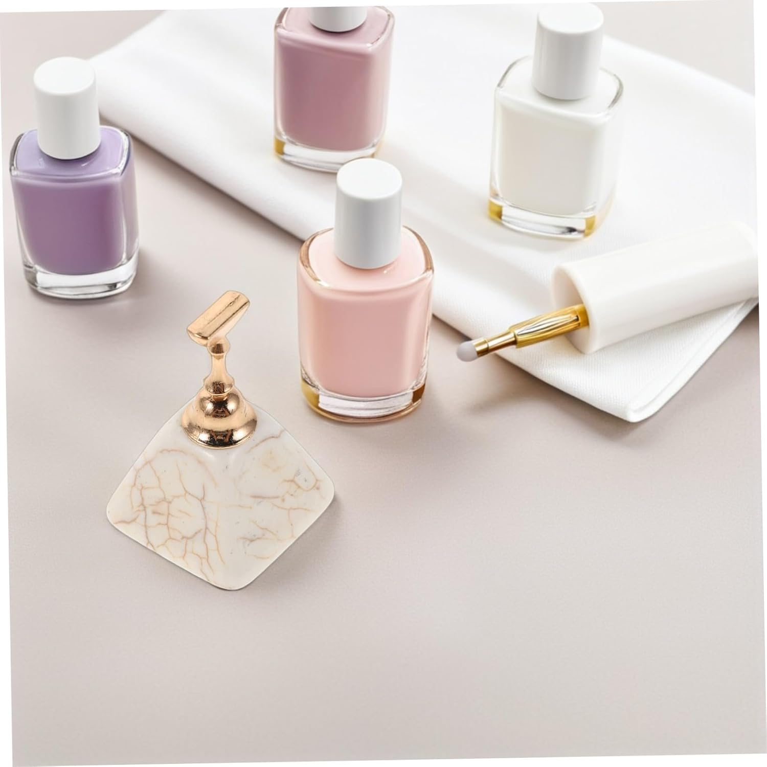 WOONEKY 10Pcs Magnetic Nail Art Practice Stand with Secure Hold for DIY Painting Compatible with Various Tips Portable Salon Display Base for Manicure Training and Nail Art Showcase image number 5