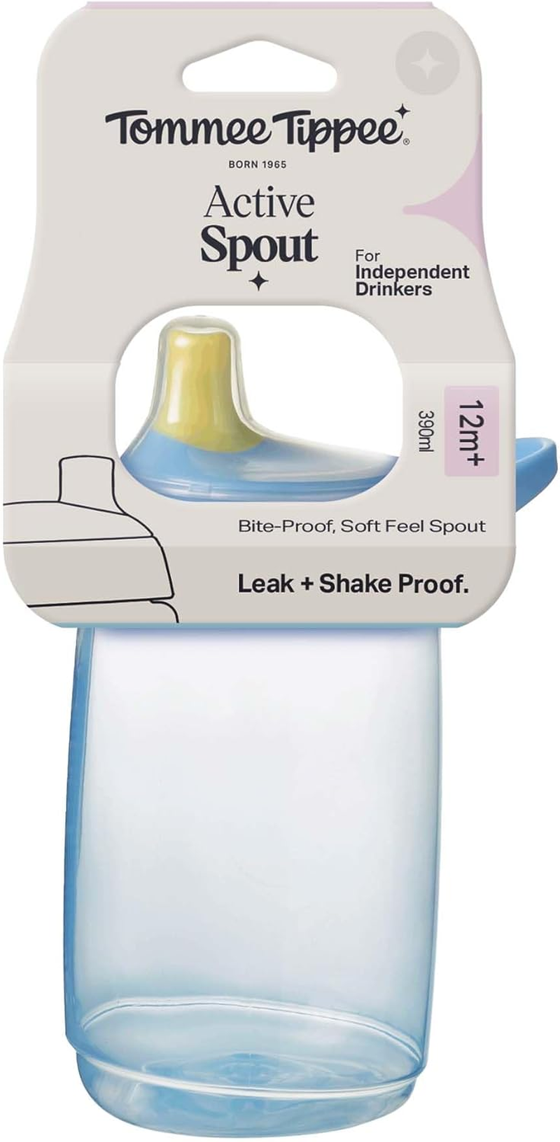 Tommee Tippee Active Straw Cup, 390Ml, Spill-Proof Toddler Water Bottle for 12 Months+, Flip Lid Helps Keep Straw Clean, Assorted Colours, 1 Pack image number 6