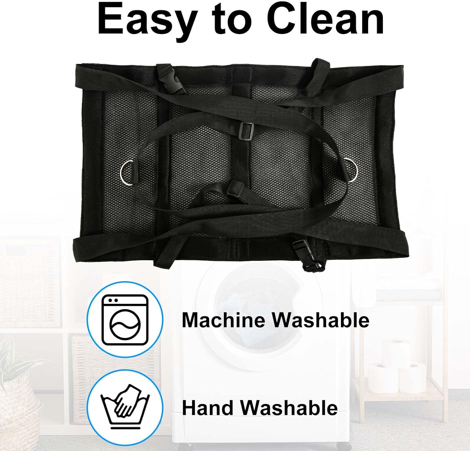 Calf Sling for Weighing Newborn Animals, Lamb Weight Sling with Adjustable Straps & Buckle Nylon Hanging Scale Livestock Sling for Baby Goat Hoof Trimming Dog Grooming