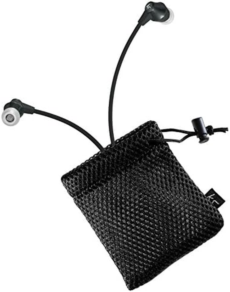 Kitsound Kit Sound Naples Earphones Carry Pouch with Black KSNAPLBK