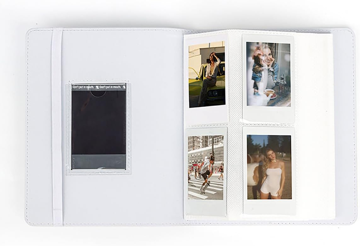 LAYOMI 288 Pockets Photo Album for Fujifilm Instax Mini 11 12 40 90 Evo Liplay Instant Camera, Photo Album for Polaroid Kodak HP Zink 2X3" Photo (White) image number 5