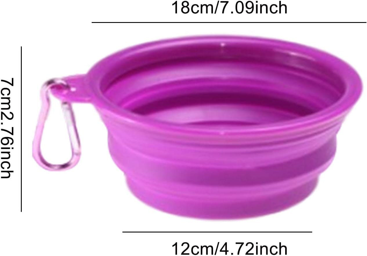 Dog Bowl, 1000Ml Travel Cup Dish Dogs,Portable Pet Water Travel Bowl for Small Medium Cats, Puppies and Pets image number 3