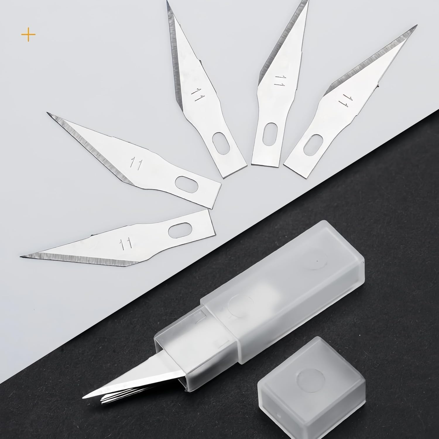 4 Pcs Exacto Knife Hobby Knife Precision Craft Knife.With 20 Stainless Steel Blade Kit Steel 15CM Ruler for Carving Art Scrapbooking Stencil Architecture Modeling Felt Wood Leather DIY Work Cutting image number 3