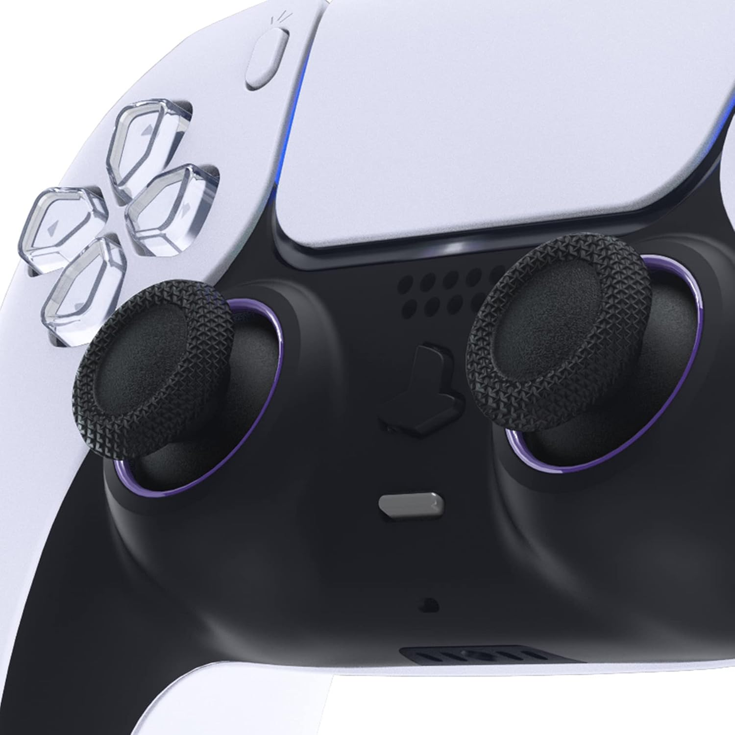 Extremerate Purple Replacement Accessories for PS5 Controller, Custom Accent Rings for PS5 Controller - Controller NOT Included