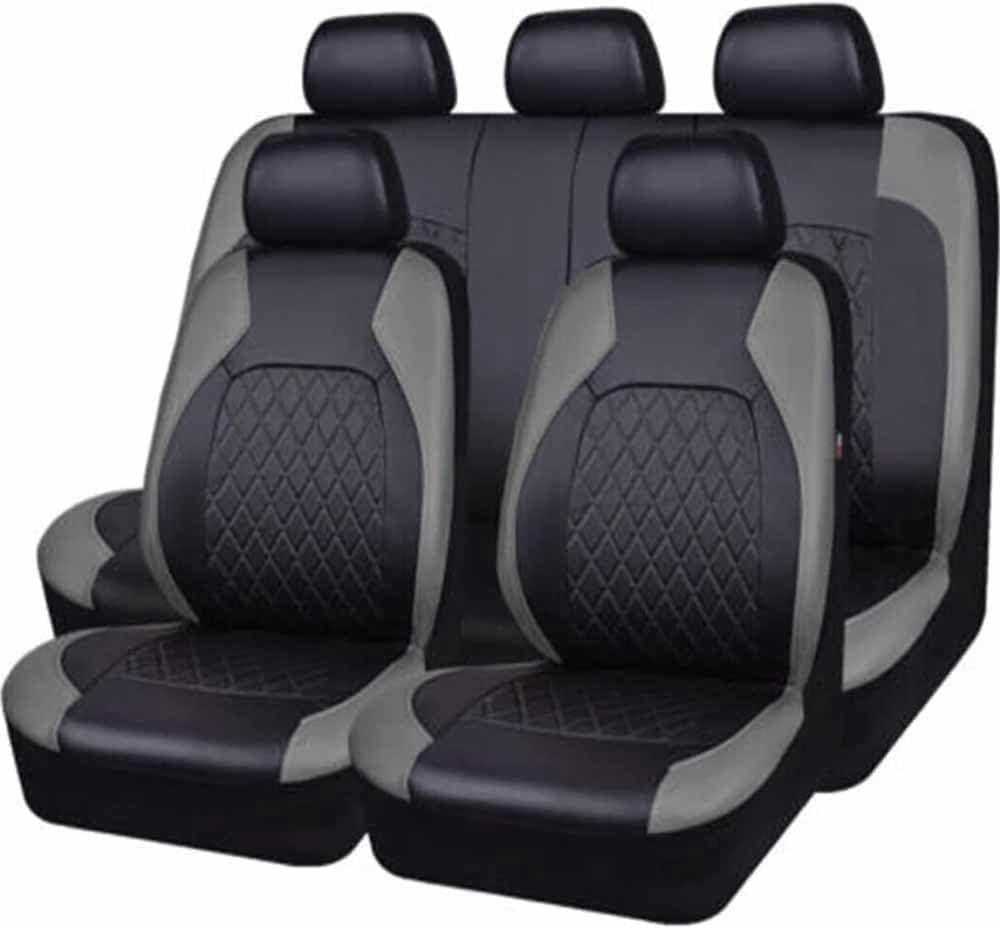 FROON Car Seat Covers Suitable for Mini Cooper R50 R52 R53 R56 R57 R58 F55 F56 F57 Countryman R60 F60 Car Seat Cover Accessories, Black Blue - Black Blue image number 2