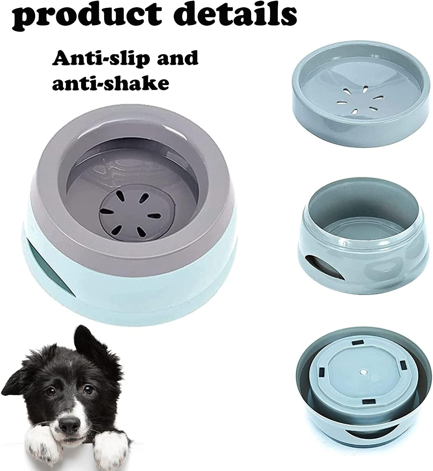 Water Bowl for Dogs Dog Bowls Non-Slip Drinking Bowl Cat Bowl Portable Water Bowl Car Travel Drinking Bowl Portable Non-Slip Drinking Bowl Leak-Proof Cat Bowl Drinking Bowl for on the Go